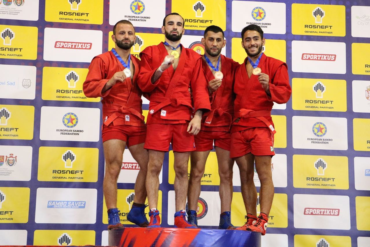 Bronce y dos quintos puestos para Navarra en el Campeonato de Europa de Sambo 2022